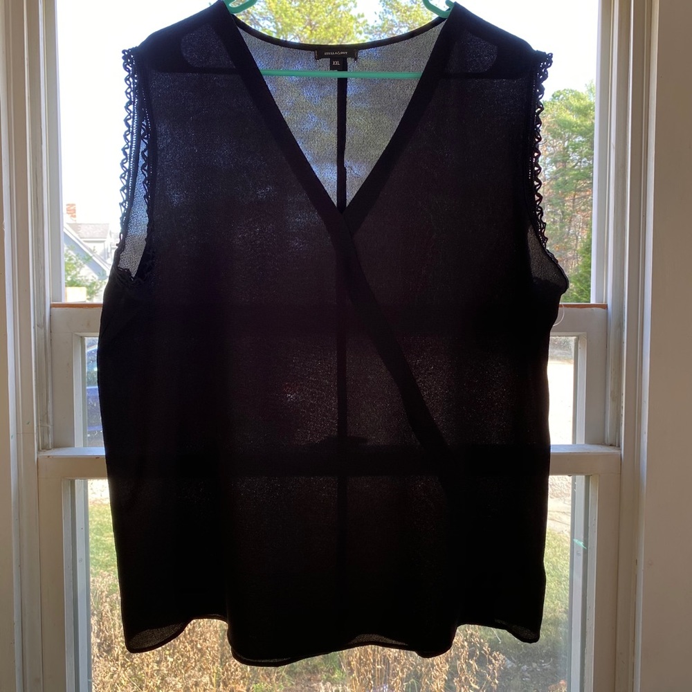 Stella and dot black tank top